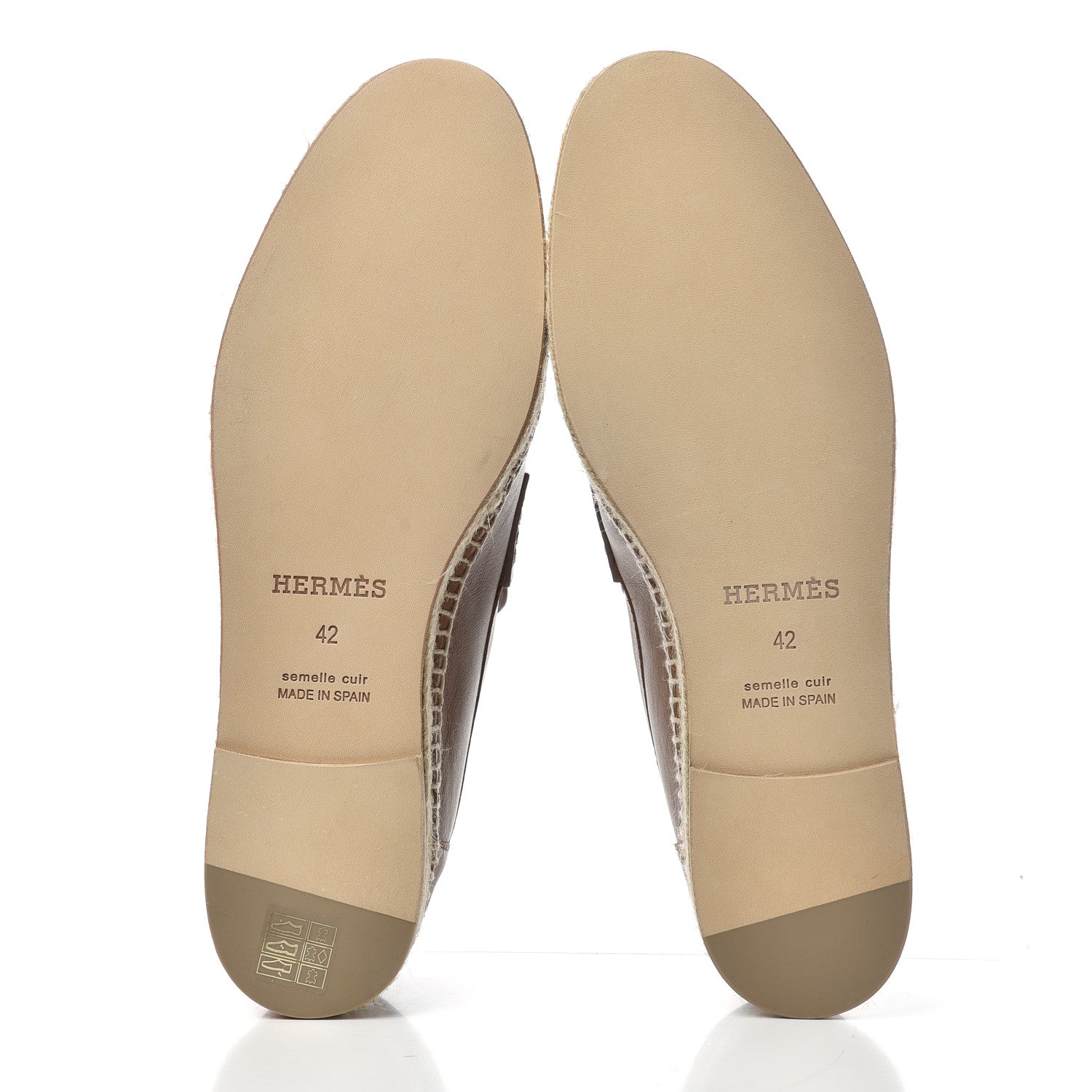 Hermes Calfskin Mens Trip Espadrilles 42 Naturel Safari 6 of 11