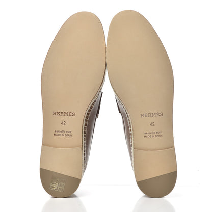 Hermes Calfskin Mens Trip Espadrilles 42 Naturel Safari 6 of 11