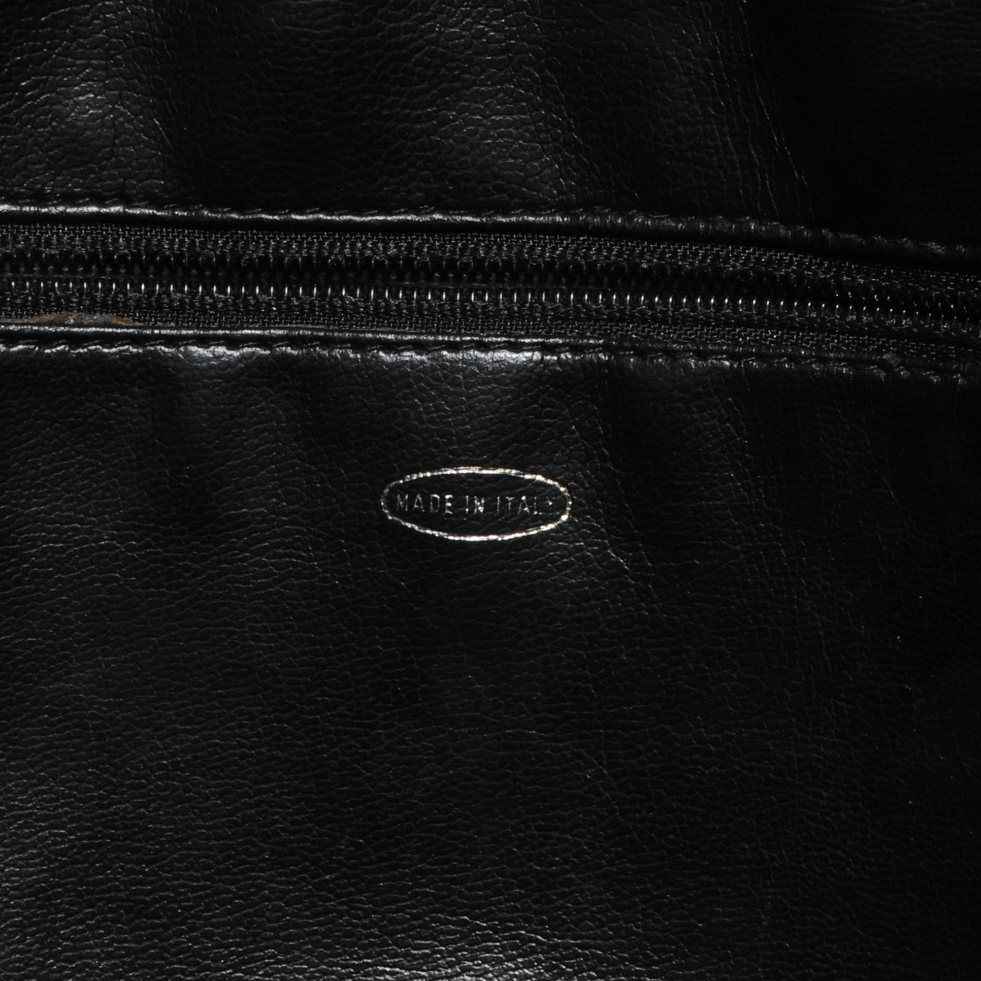 Chanel Lambskin Coated Canvas Vertical Quilted Camera Bag Black 6 of 7
