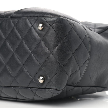 Chanel Calfskin Quilted Large Cambon Bowler Black 9 of 18