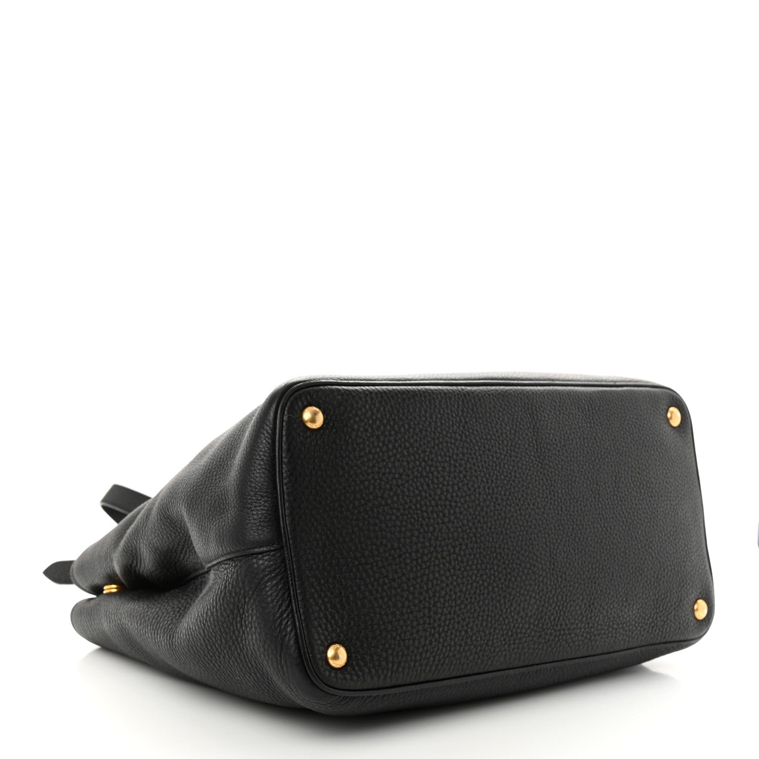 Prada Vitello Daino Tote Black 4 of 12