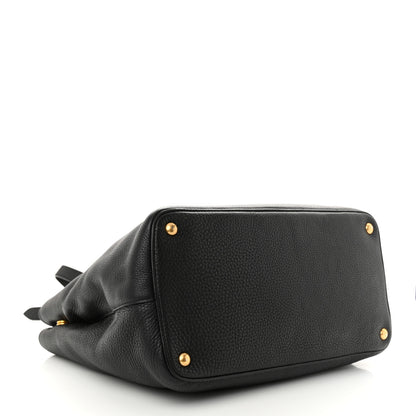 Prada Vitello Daino Tote Black 4 of 12