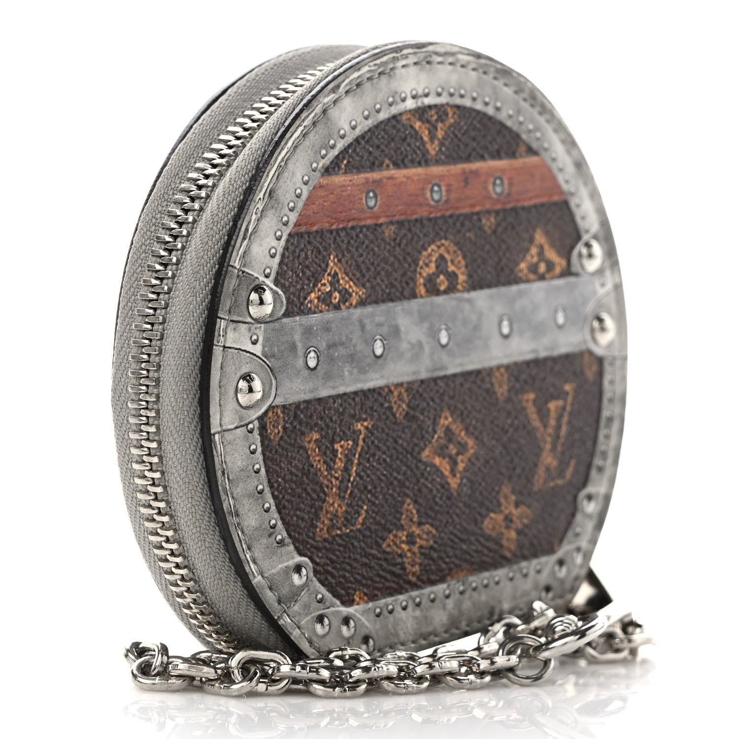 Louis Vuitton Transformed Monogram Time Trunks Micro Boite Chapeau Coin Purse Marron 3 of 6