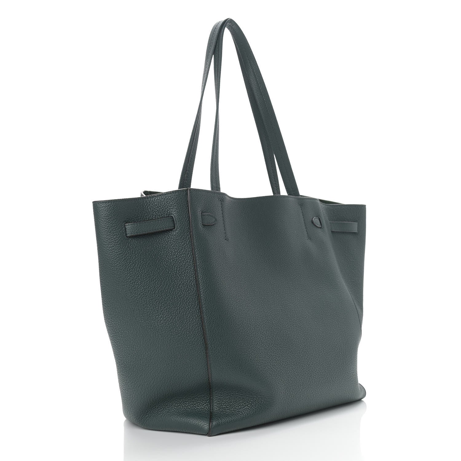 Celine Soft Grained Calfskin Small Belt Cabas Phantom Amazone 3 of 11