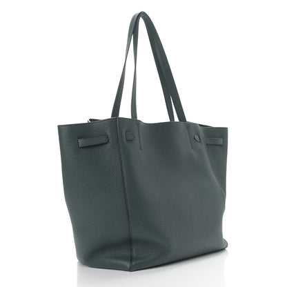 Celine Soft Grained Calfskin Small Belt Cabas Phantom Amazone 3 of 11