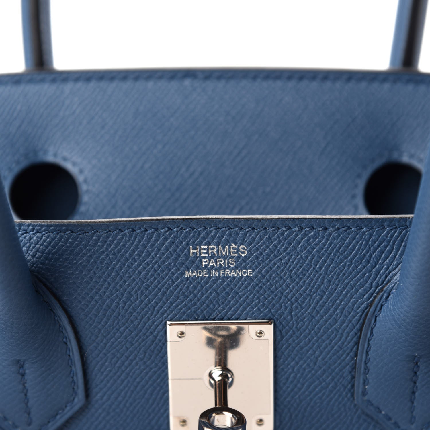 Hermes Epsom Birkin 30 Bleu Agate 7 of 9