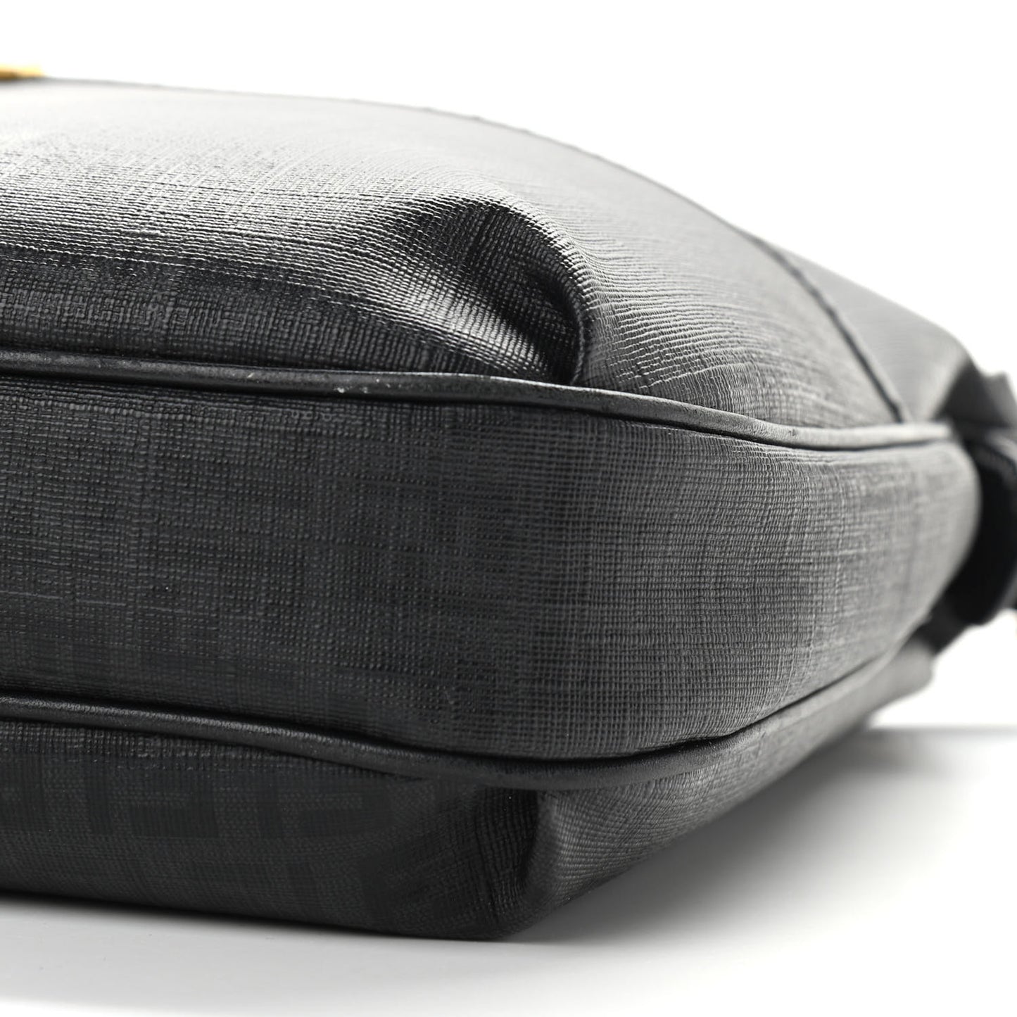 Zucchino Spalmati Vitello Messenger Bag Black