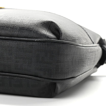 Fendi Zucchino Spalmati Vitello Messenger Bag Black 9 of 10