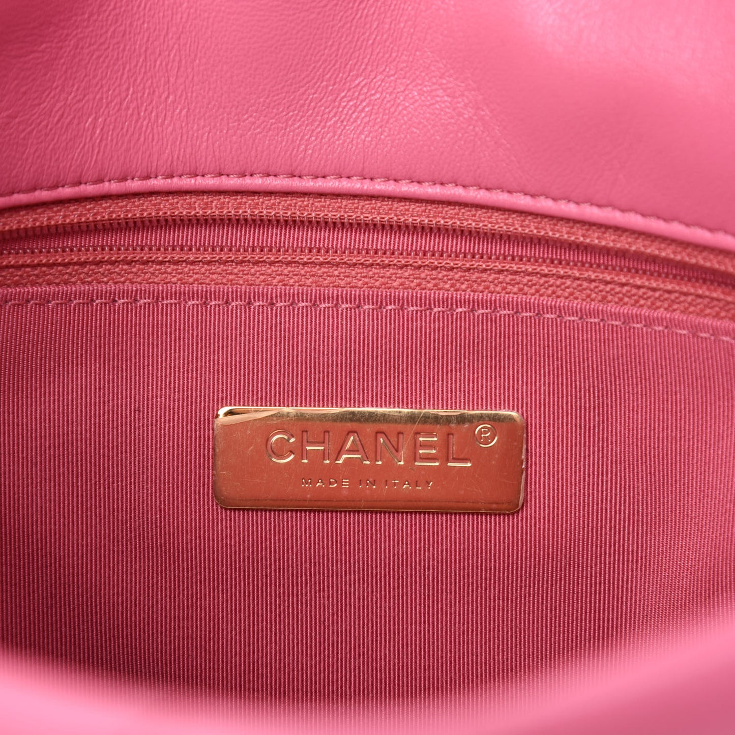 Lambskin Quilted Medium Chanel 19 Flap Pink