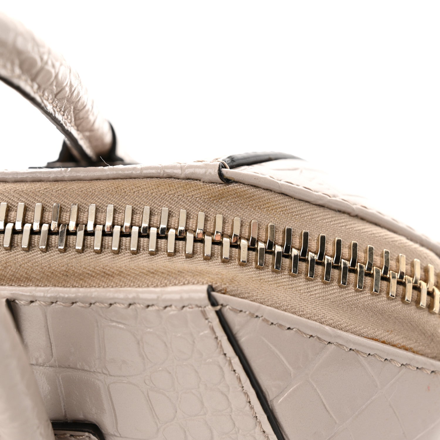 Givenchy Calfskin Crocodile Embossed Mini Antigona Dune 11 of 16