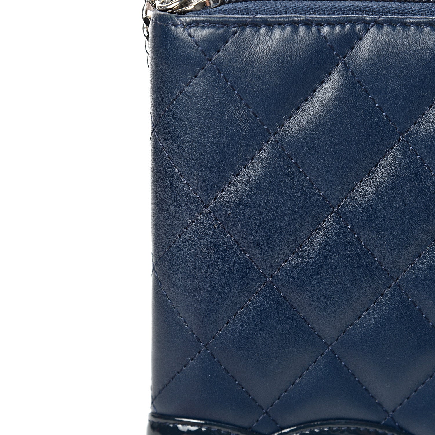 Chanel Calfskin Cambon Zip Around Organizer Wallet Navy 15 of 17