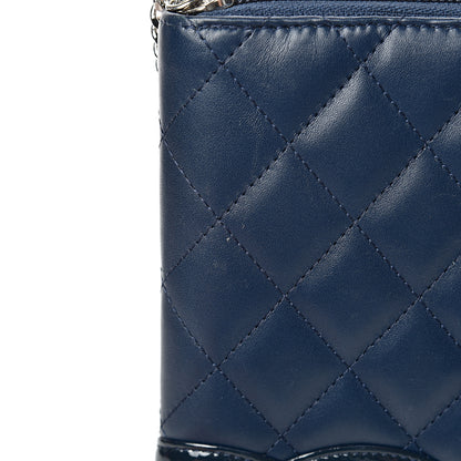 Chanel Calfskin Cambon Zip Around Organizer Wallet Navy 15 of 17