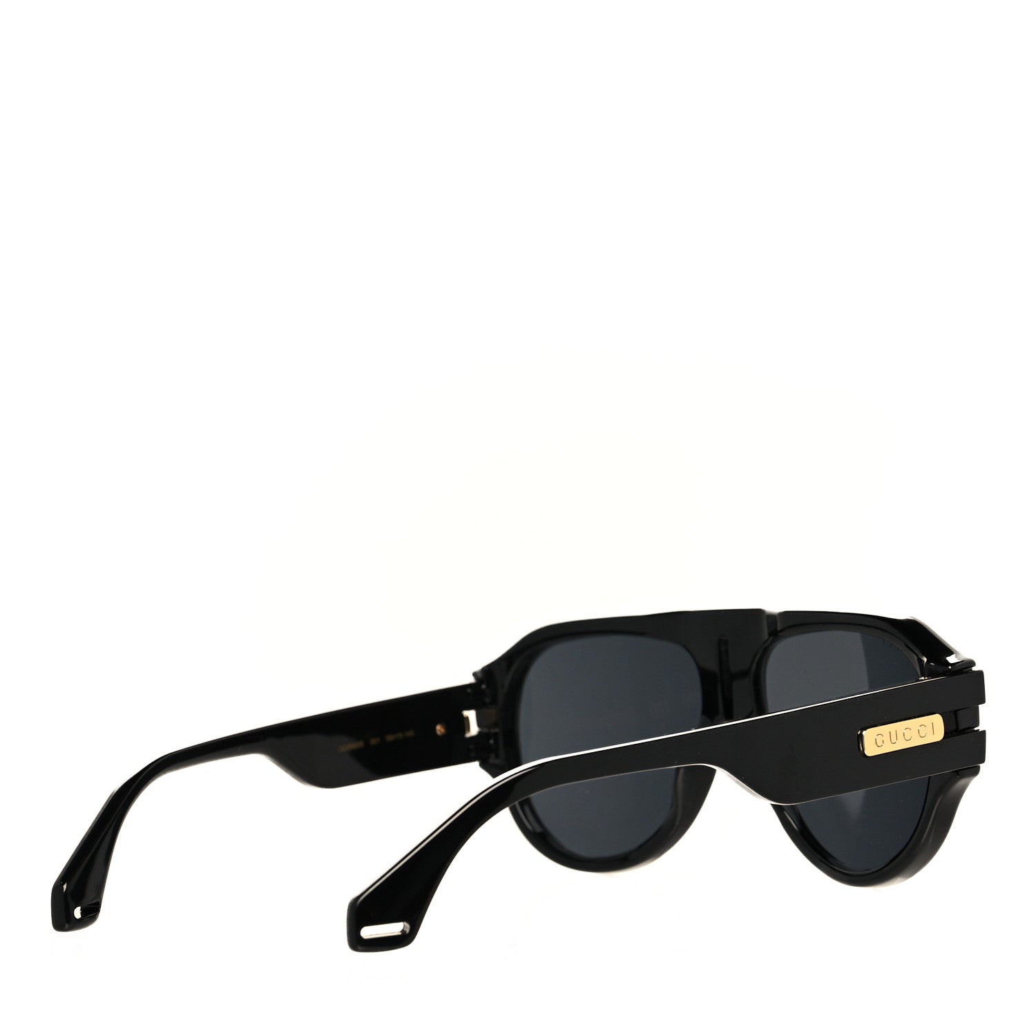 Gucci Acetate Aviator Sunglasses GG0665S Black 4 of 10