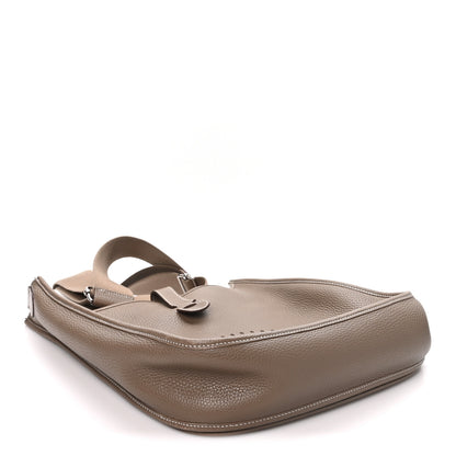Hermes Taurillon Clemence Evelyne III GM Etoupe 4 of 10