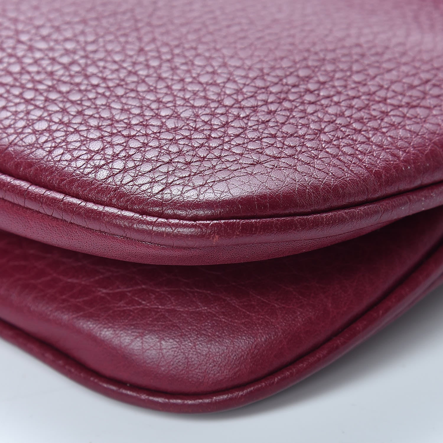 Gucci Cellarius Calfskin Small 1973 Chain Shoulder Bag Cherry Gloss 13 of 16
