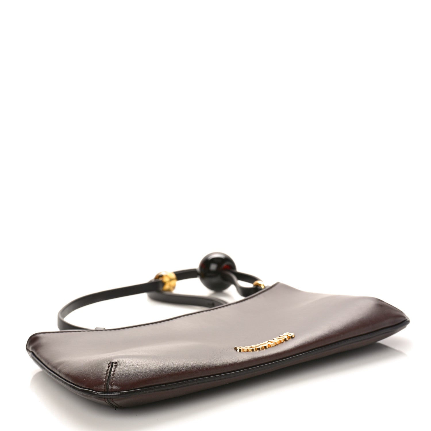 Jacquemus Smooth Calfskin Le Bisou Perle Medium Brown 4 of 11