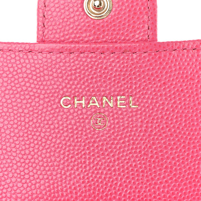 Chanel Caviar Quilted Large Gusset Flap Wallet Pink 6 of 9