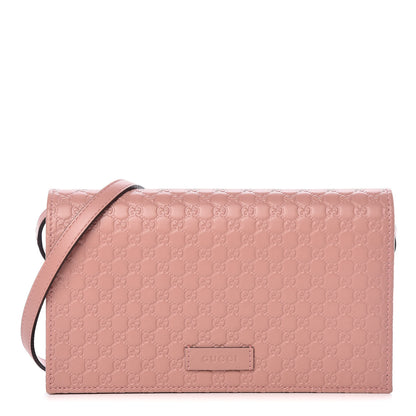 Gucci Microguccissima Crossbody Wallet Soft Pink 1 of 8