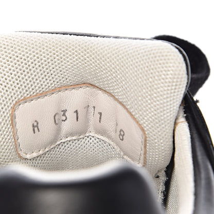 Chanel Calfskin Tweed CC Sneakers 38 Black White 7 of 11