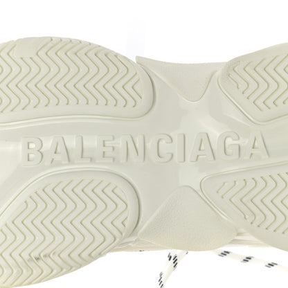 Balenciaga Technical Fabric Allover Logo Mens Triple S Sneakers 42 White Black 6 of 9