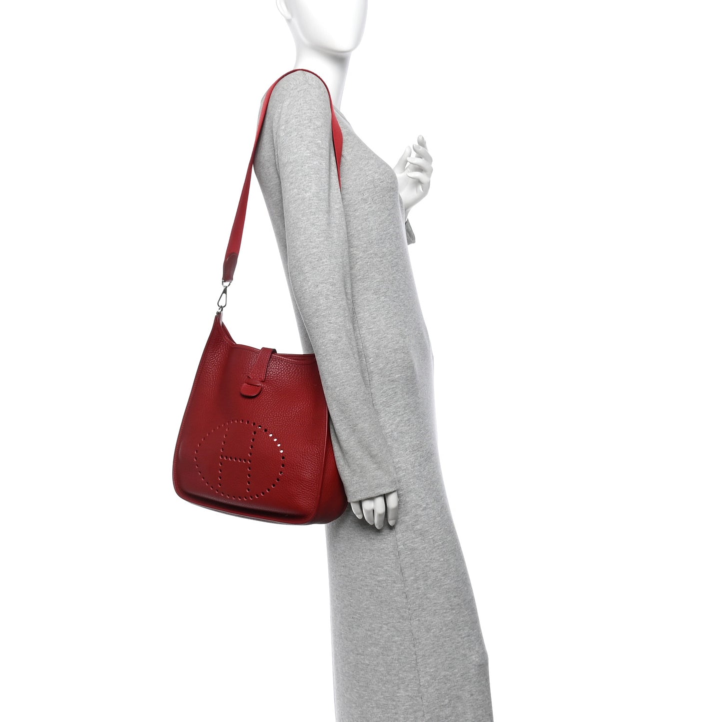 Taurillon Clemence Evelyne II PM Rouge Garance