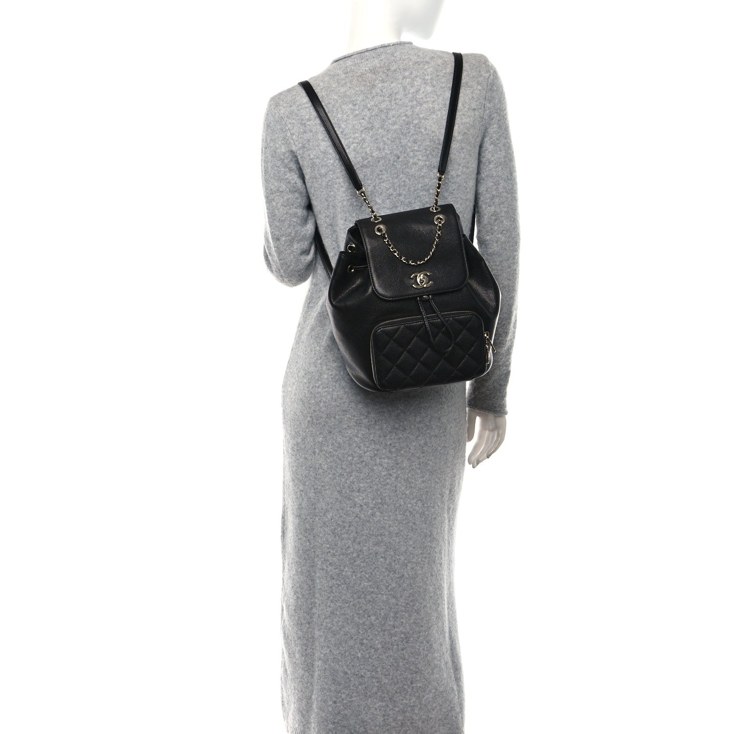 Chanel Caviar Quilted Business Affinity Backpack Black 2 of 10