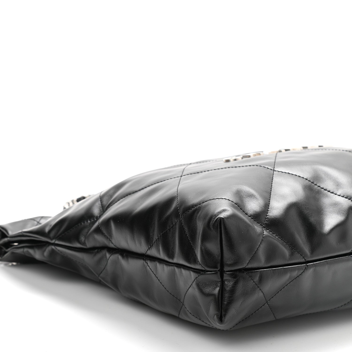 Chanel Shiny Calfskin Quilted Small Chanel 22 Black 10 of 11