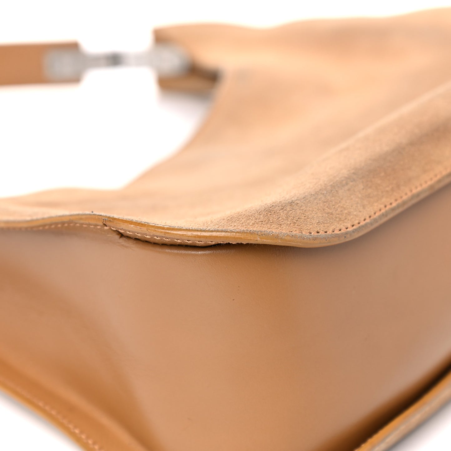 Suede Small Hobo Light Brown
