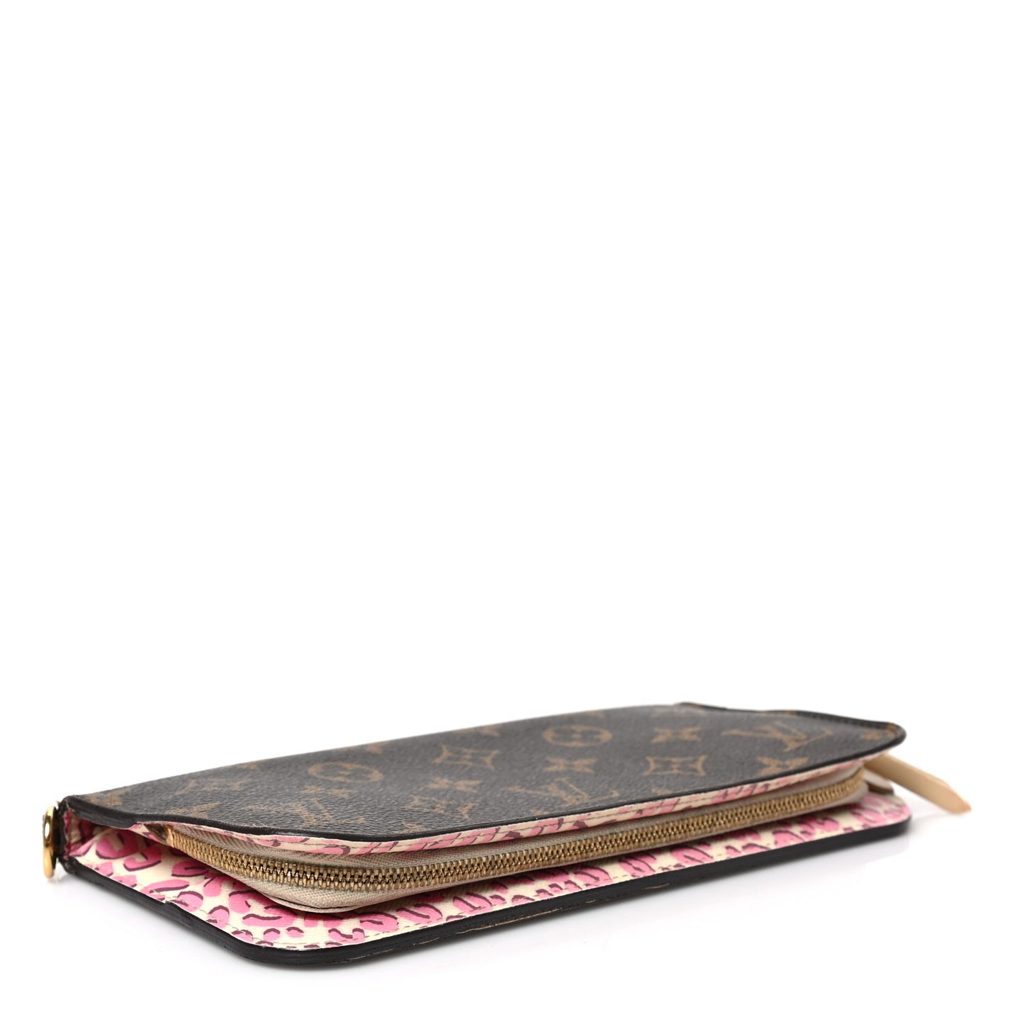 Monogram Leopard Insolite Wallet Blanc Corail