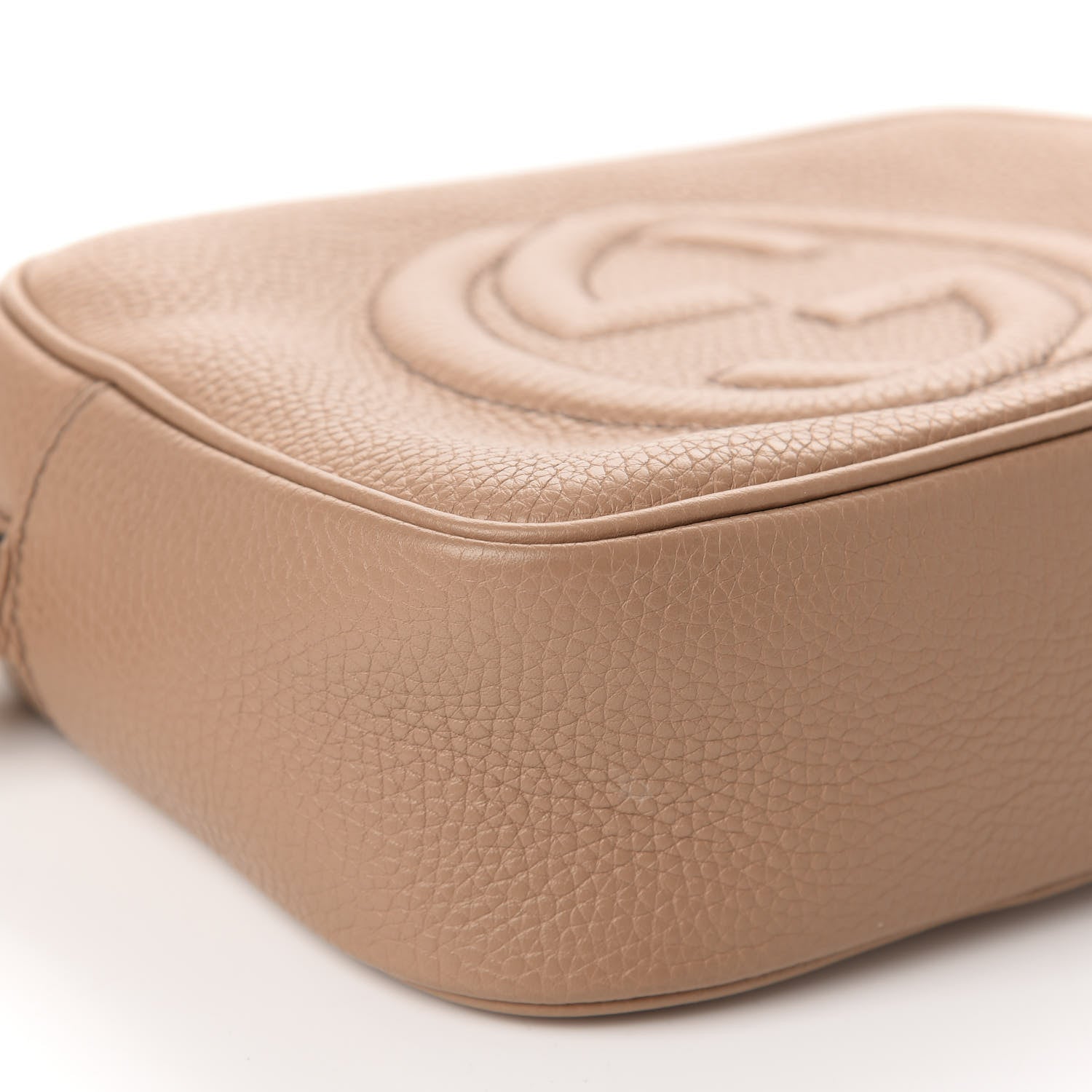 Gucci Pebbled Calfskin Small Soho Disco Bag Camelia 6 of 10