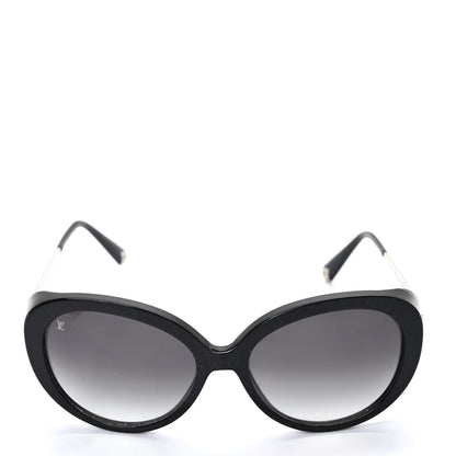 Louis Vuitton Acetate Bluebell Sunglasses Z0693W Black Glitter 2 of 10