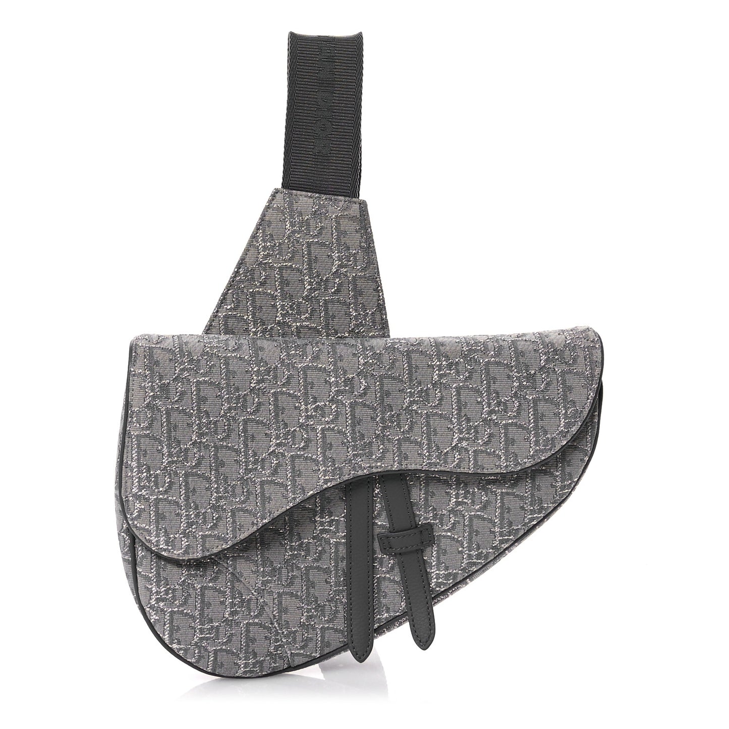 Oblique Mens Saddle Bag Grey