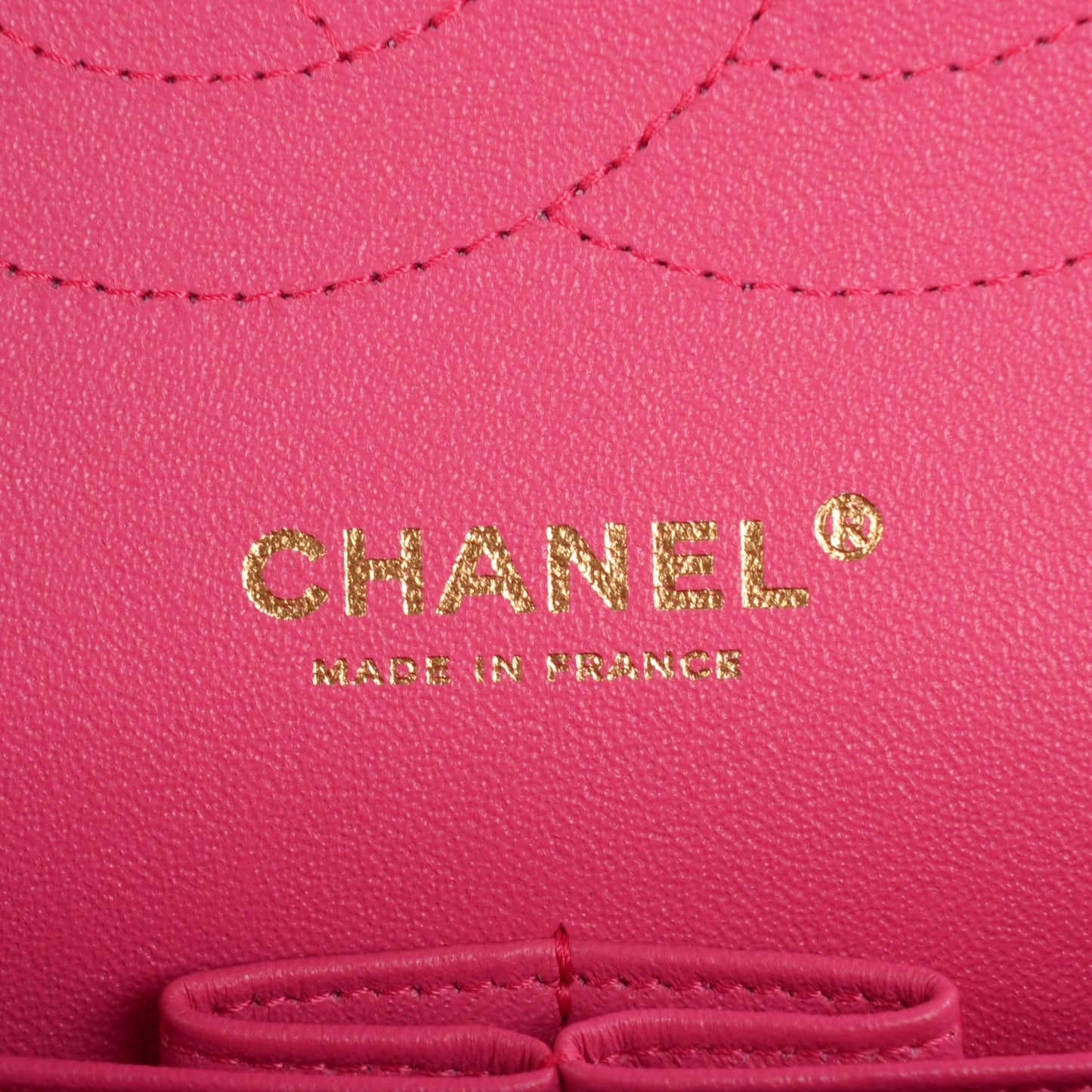 Lambskin Quilted Jumbo Double Flap Fuchsia