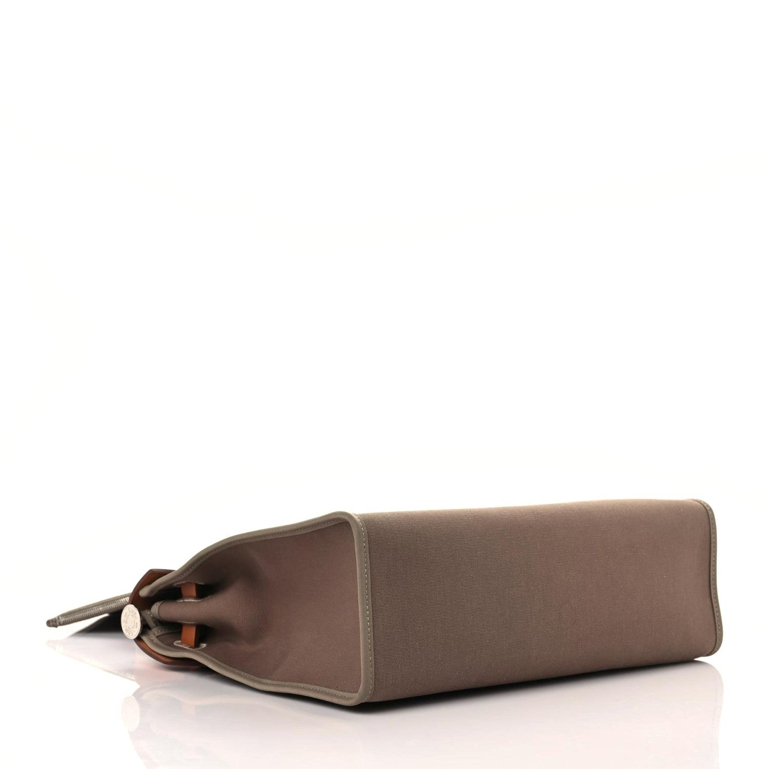 Hermes Vache Hunter Toile Herbag Zip 31 PM Etoupe Dune Fauve 5 of 13