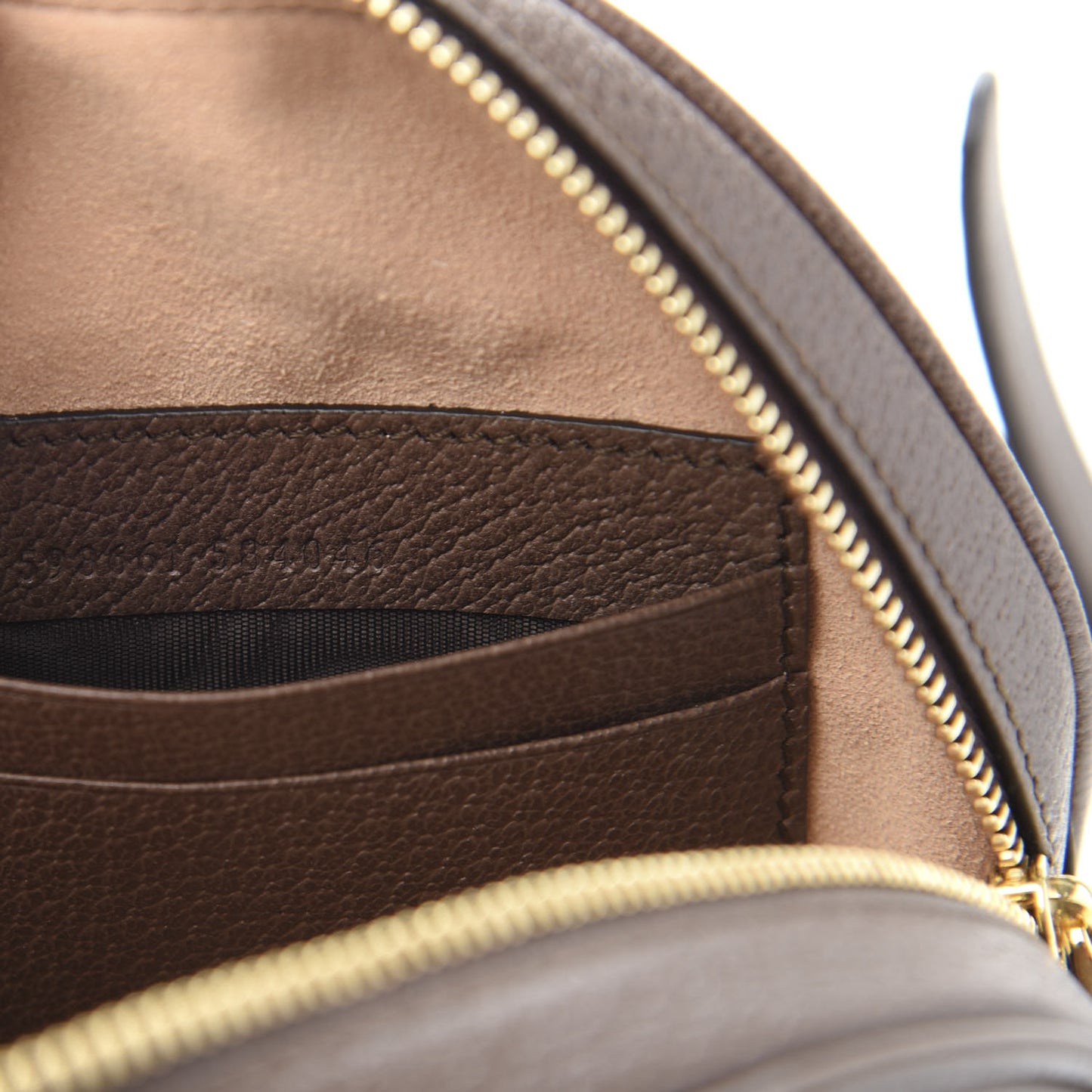 GG Supreme Monogram Web Mini Ophidia Round Backpack Brown