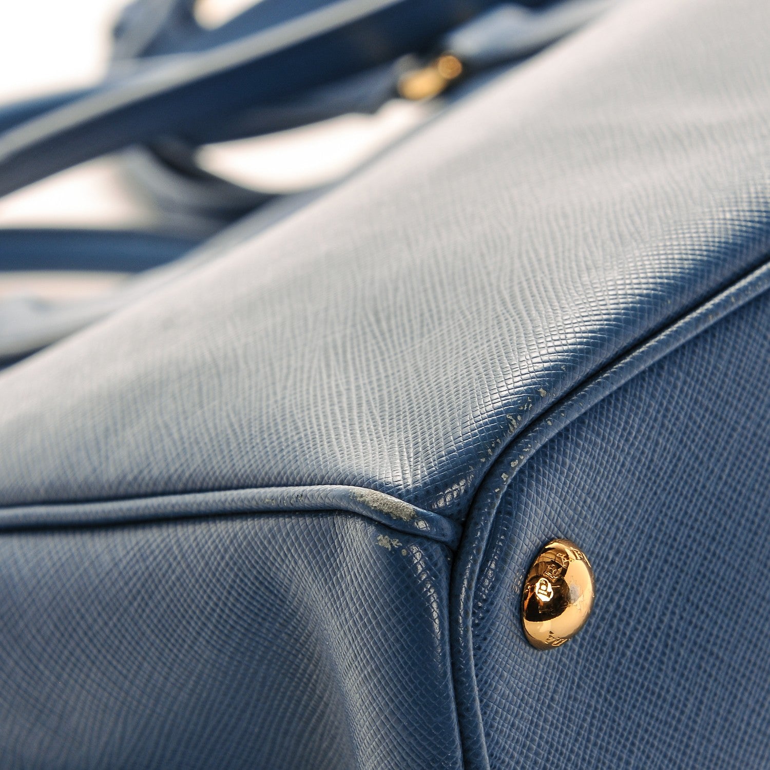 Prada Saffiano Medium Galleria Double Zip Tote Cobalto 10 of 11