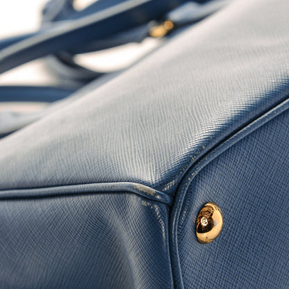 Prada Saffiano Medium Galleria Double Zip Tote Cobalto 10 of 11