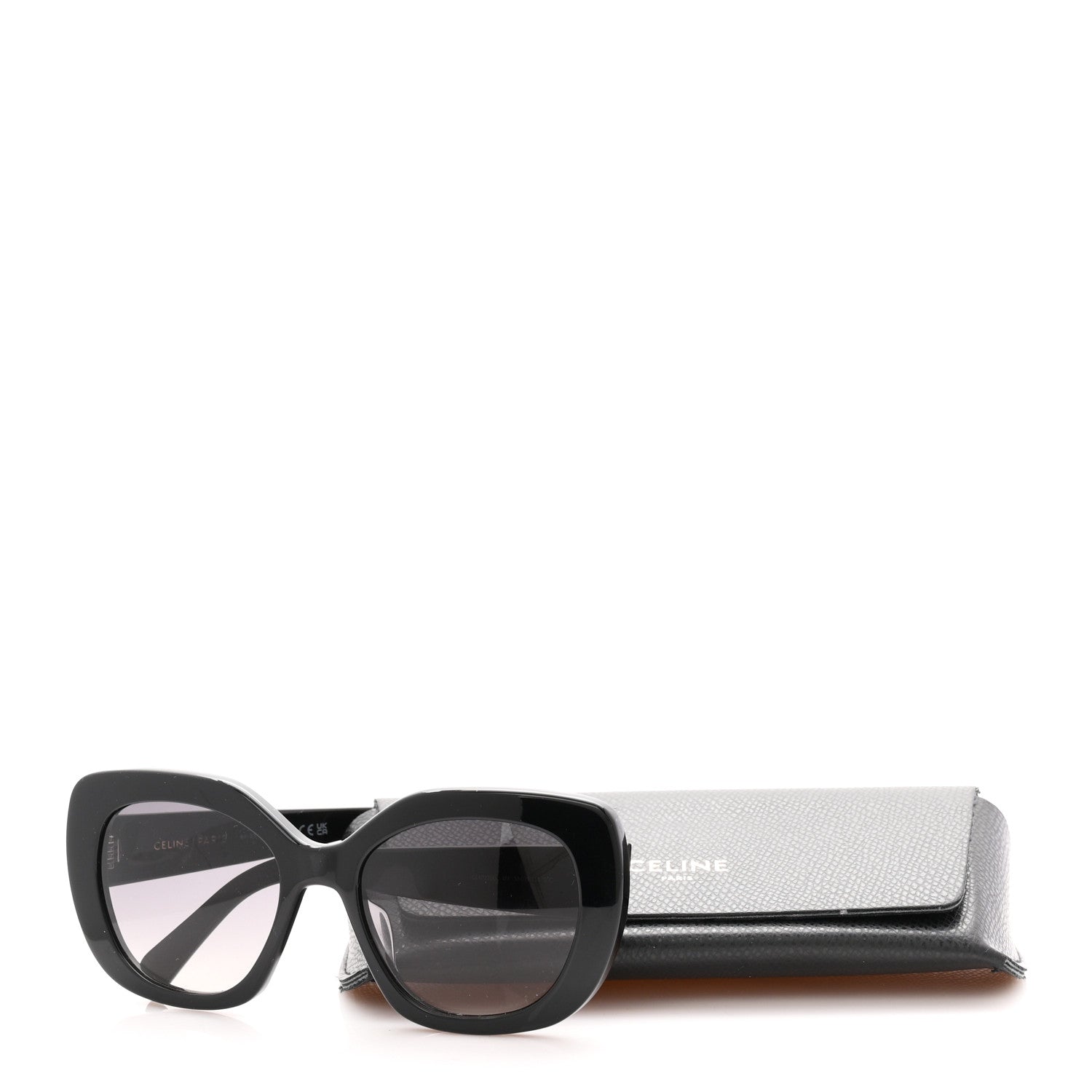 Celine Acetate Triomphe 01 Square Sunglasses CL 40226U Black 7 of 7