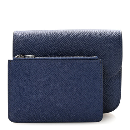 Hermes Epsom Constance Slim Wallet Bleu Saphir 2 of 8