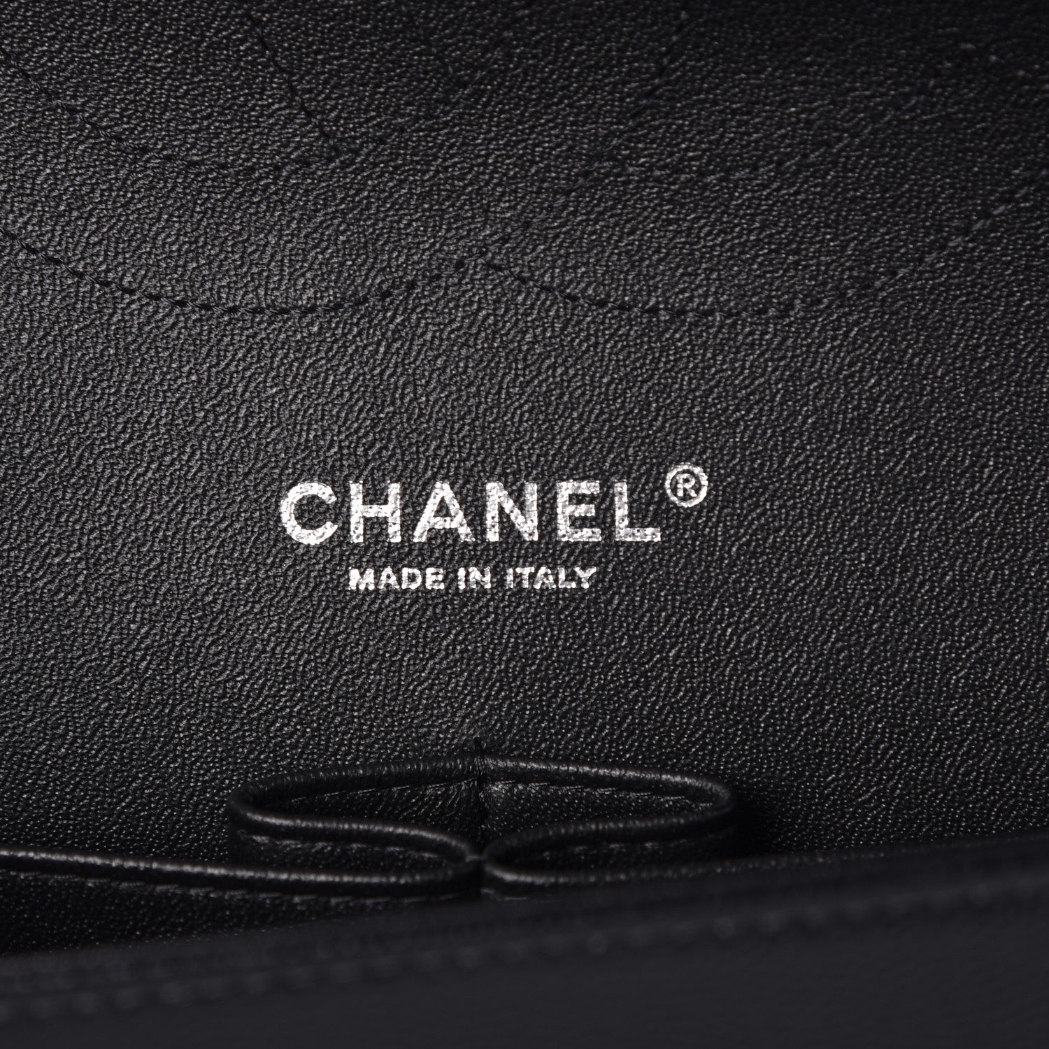 Chanel Metallic Caviar Chevron Quilted Jumbo Double Flap Black 6 of 8