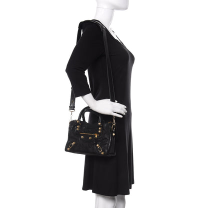 Balenciaga Agneau Giant 12 Gold Hardware Mini City Black 2 of 12