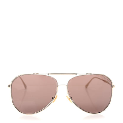 Tom Ford Metal Charles-02 Aviator Sunglasses TF853 Gold 2 of 10
