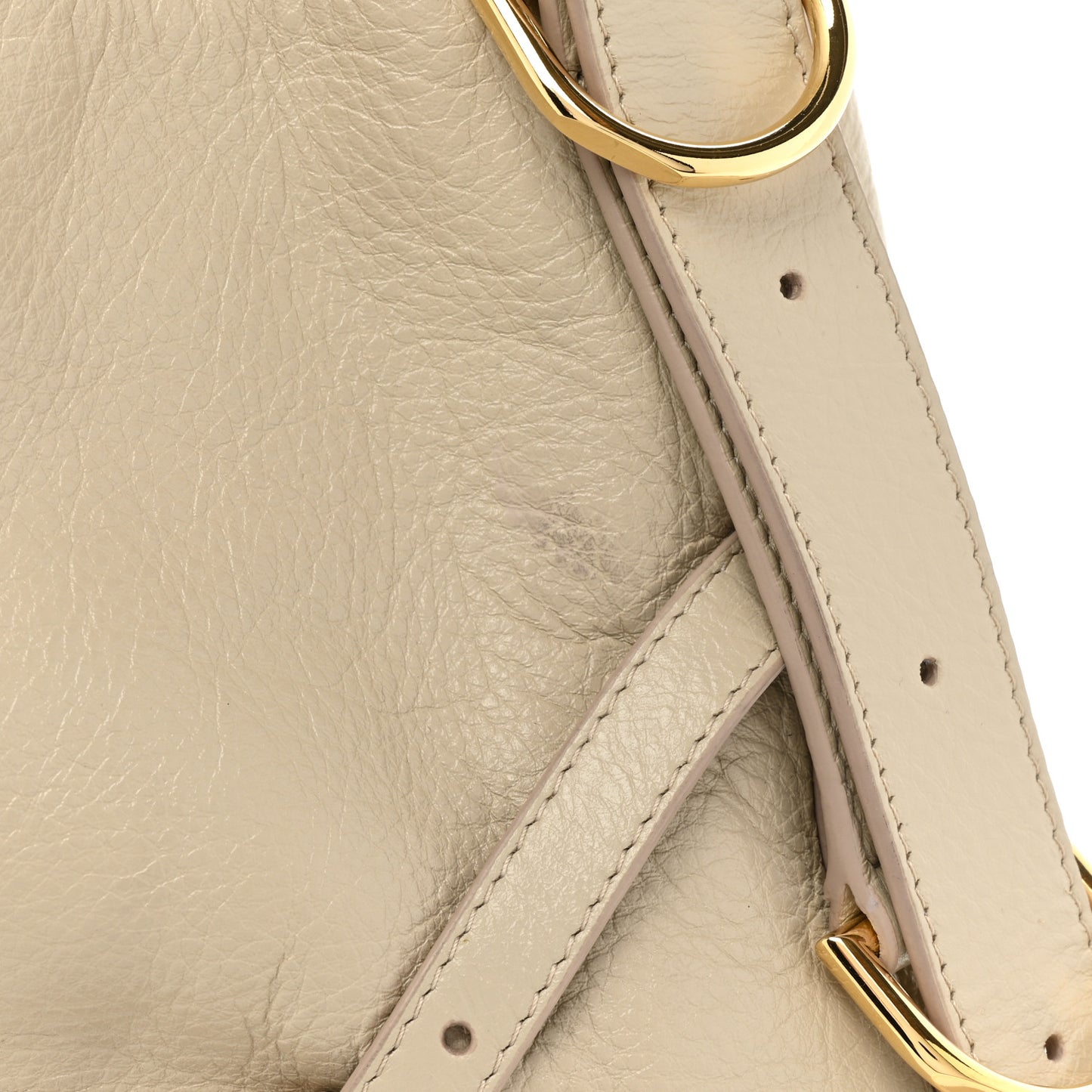 Calfskin Medium Voyou Bag Natural Beige