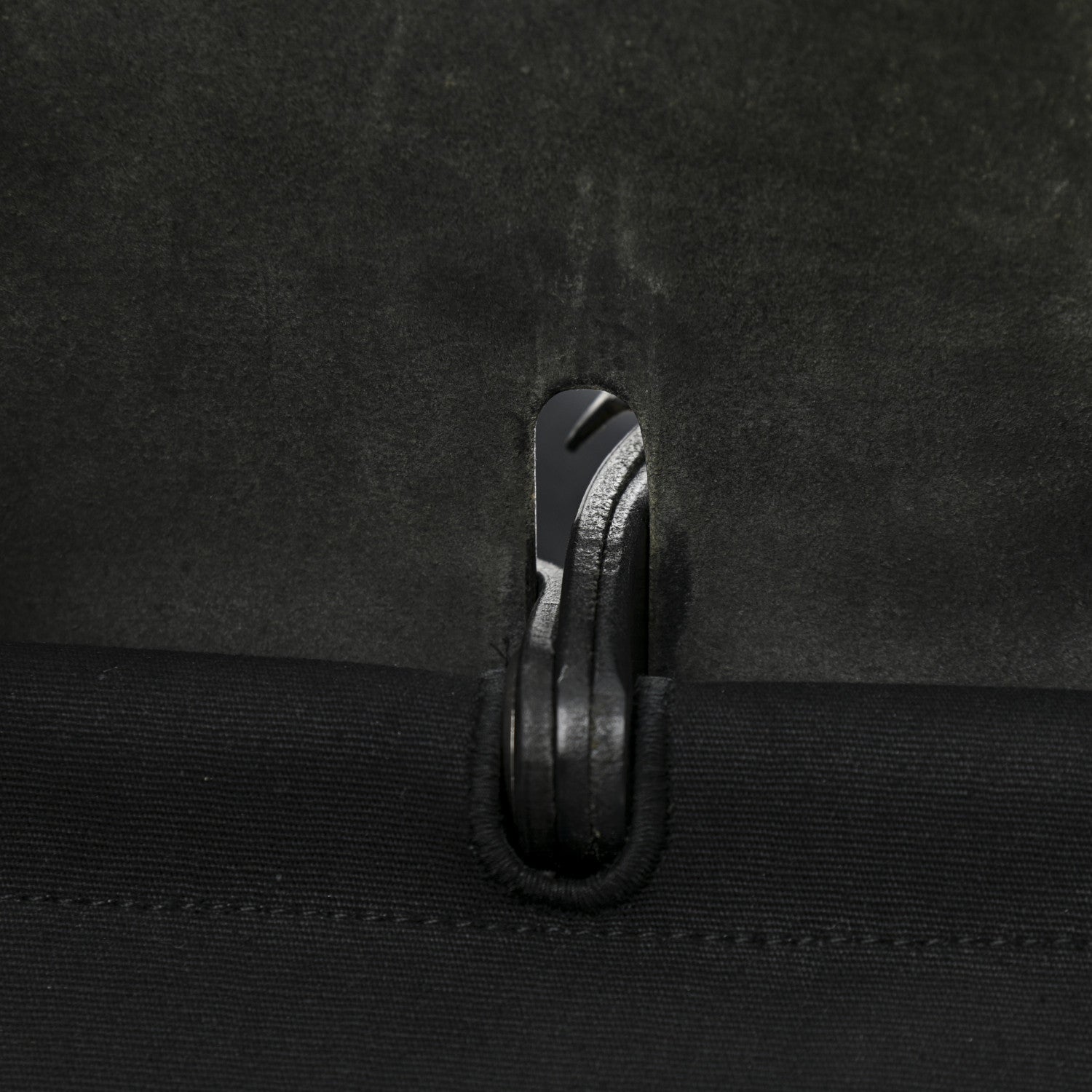 Hermes Toile Vache Calfskin Herbag 39 MM Black 13 of 17