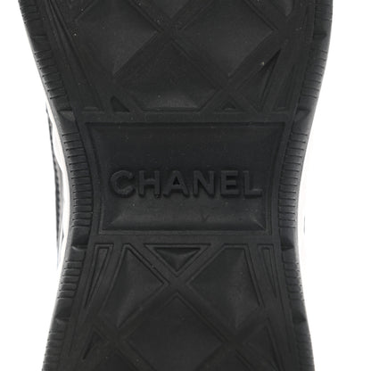 Chanel Velvet Calfskin Mixed Fibers CC Sneakers 37 Black 7 of 11