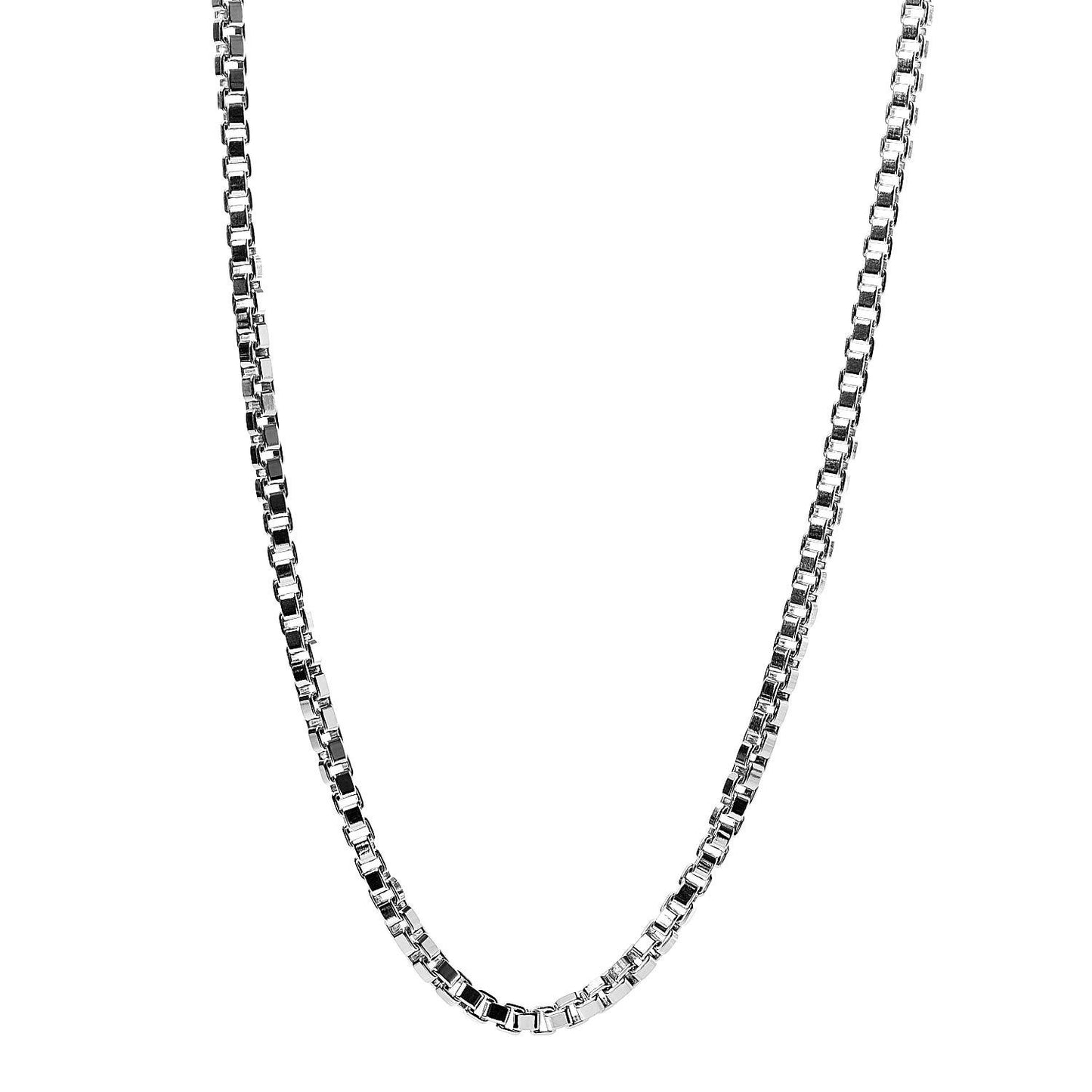Sterling Silver 4mm Venetian Link Necklace