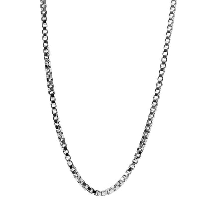 Tiffany Sterling Silver 4mm Venetian Link Necklace 7 of 7