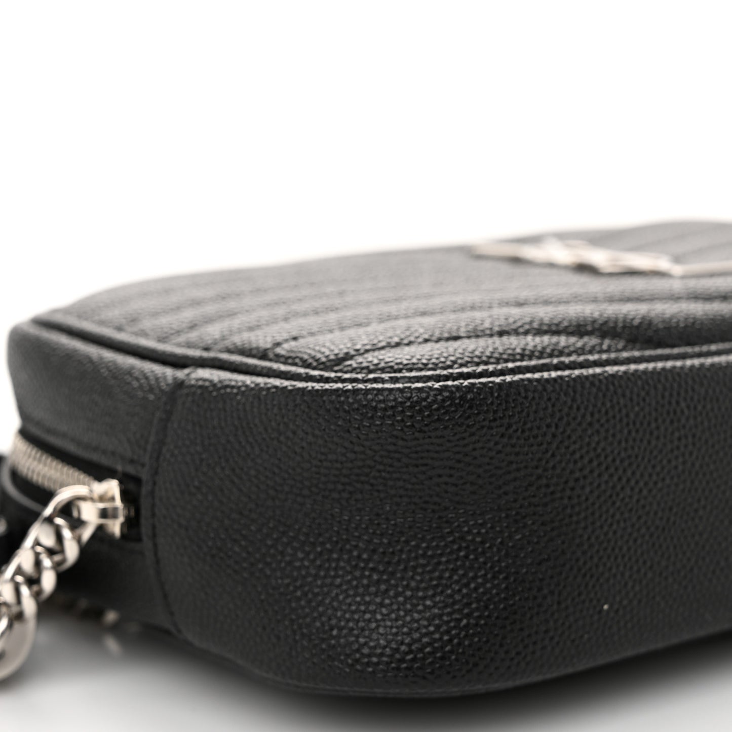 Grain De Poudre Matelasse Monogram Mini Lou Camera Bag Black