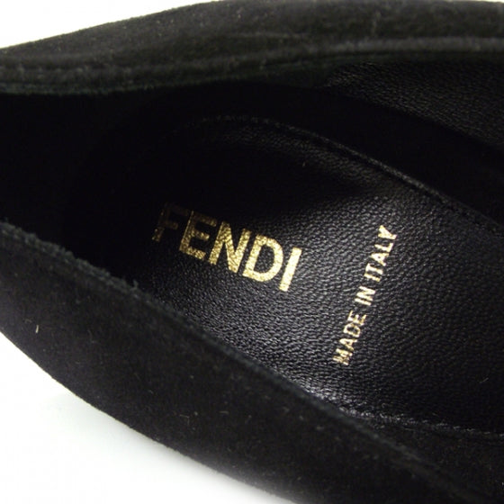 Suede Crocodile Platform Mary Janes 39 Black