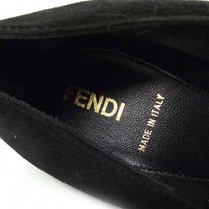 Fendi Suede Crocodile Platform Mary Janes 39 Black 6 of 6
